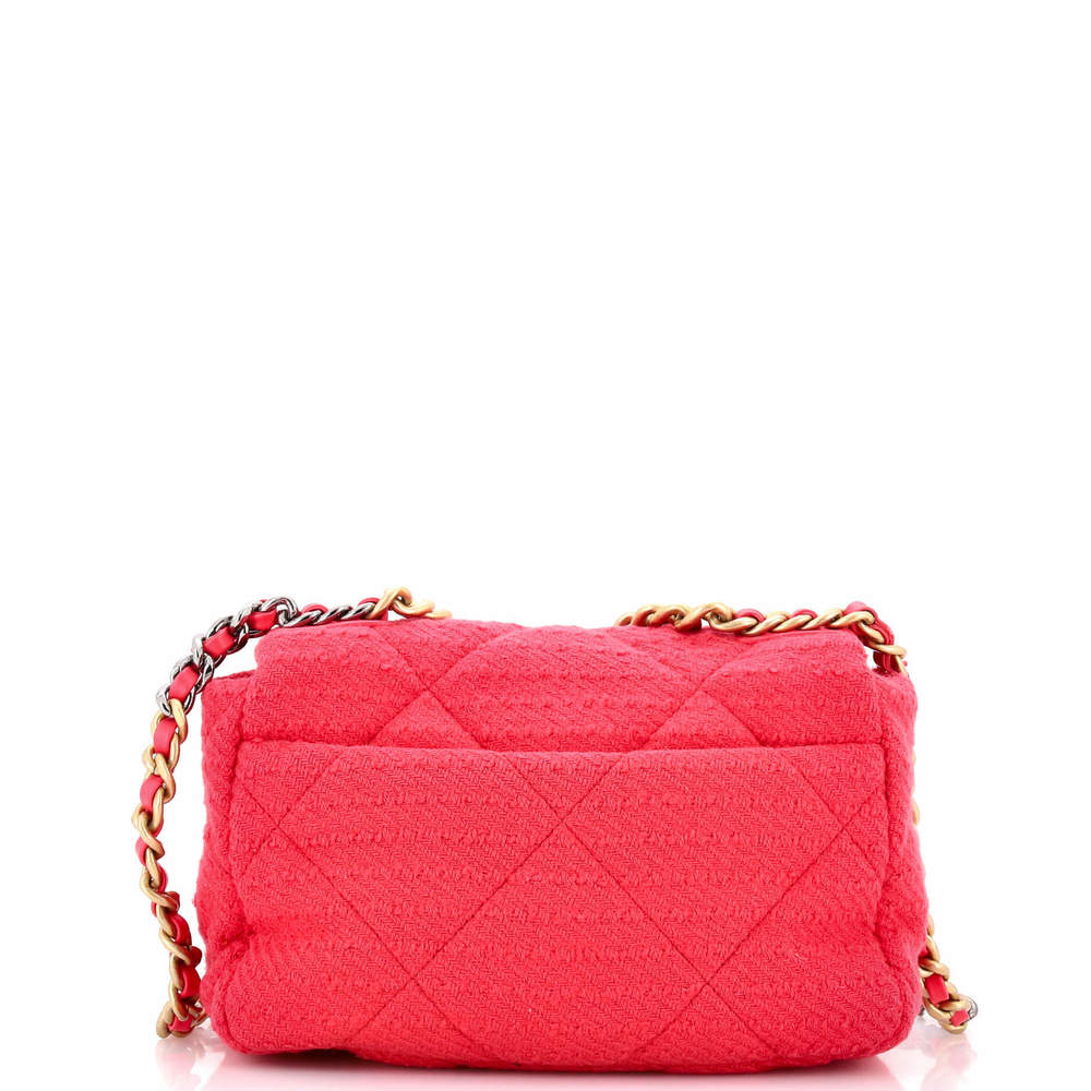Chanel Medium 19 Flap Bag Quilted Tweed - Picture 3 of 5